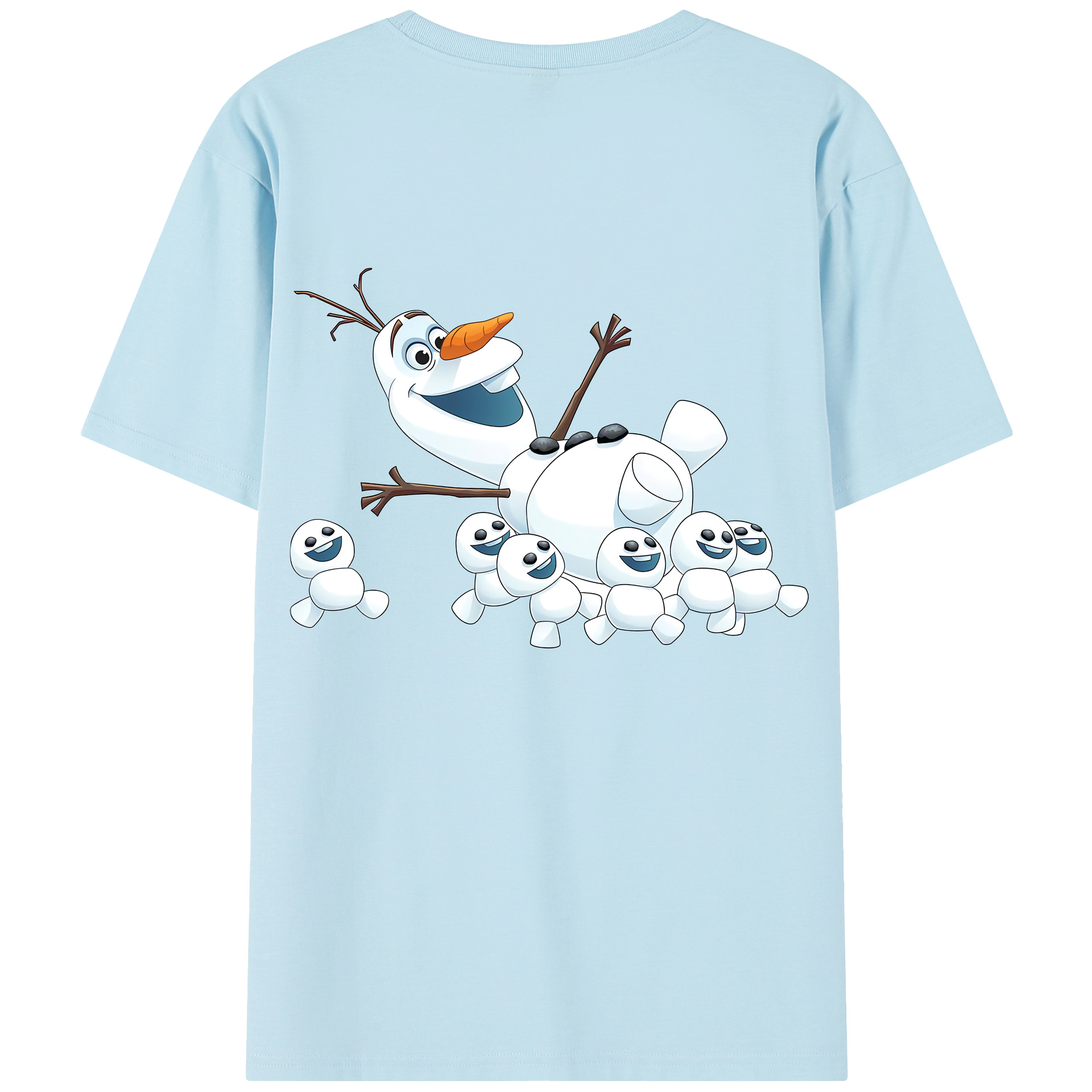 （画像用） アナと雪の女王 アンナ エルサ Frozen Anna Elsa 綿100％半袖Tシャツ（背面プリント）